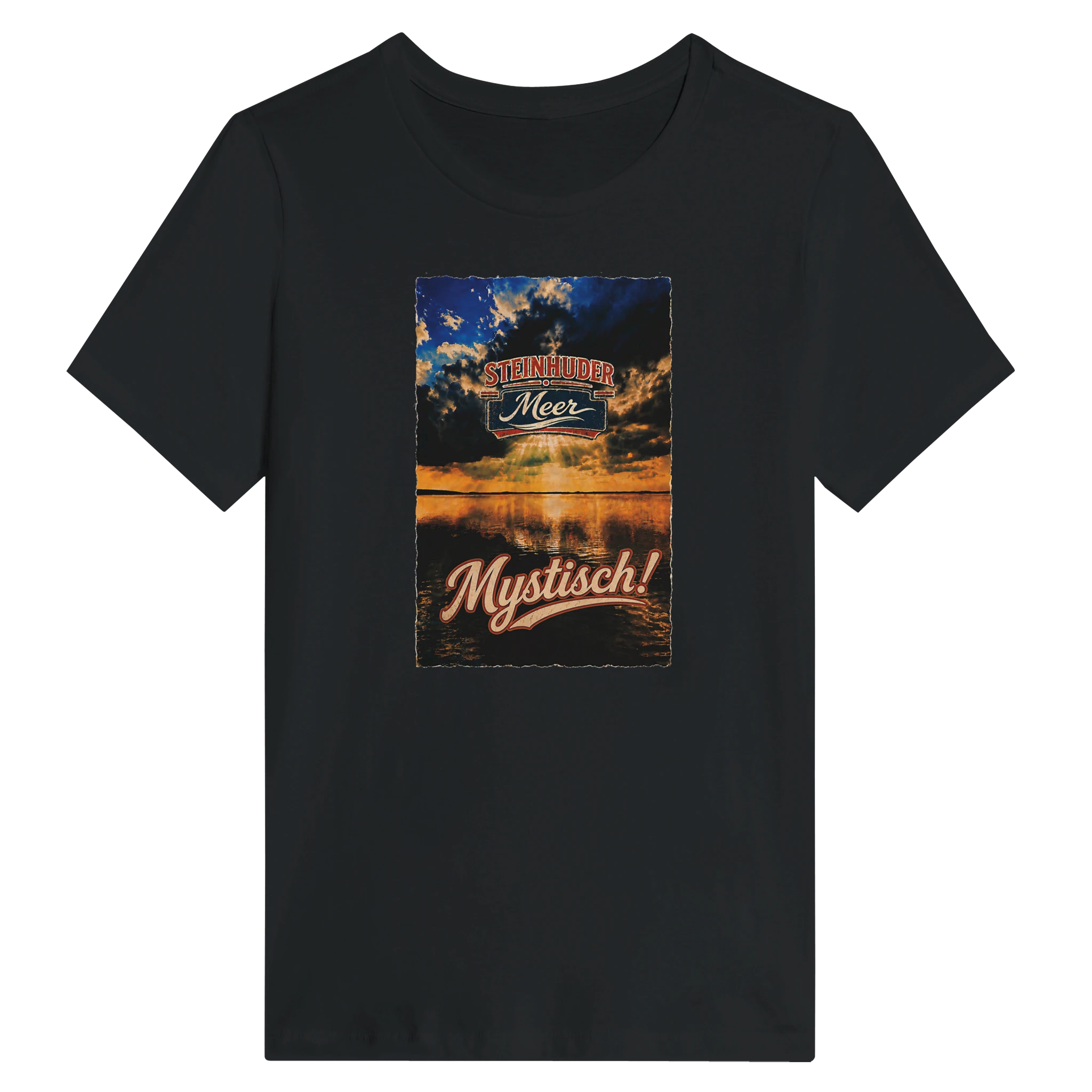 Damen-T-Shirt in Weiß mit Motiv „Mystisch“