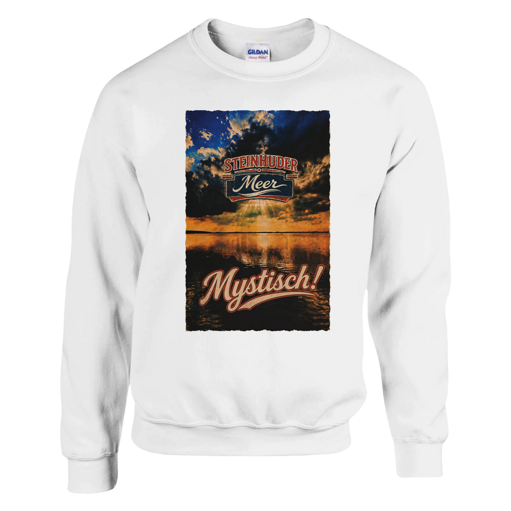 Pullover in Aschgrau mit Motiv „Mystisch“