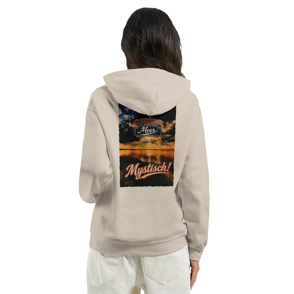 Hoodie in Sand mit Motiv „Mystisch“