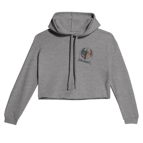 Damen-Hoodie in Weiß mit Motiv „Ich bin einmal rum“