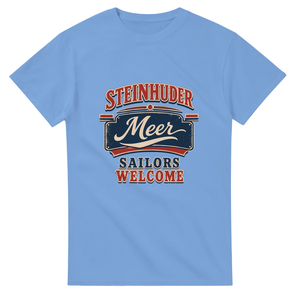 T-Shirt in Weiß mit Motiv „Sailors Welcome“