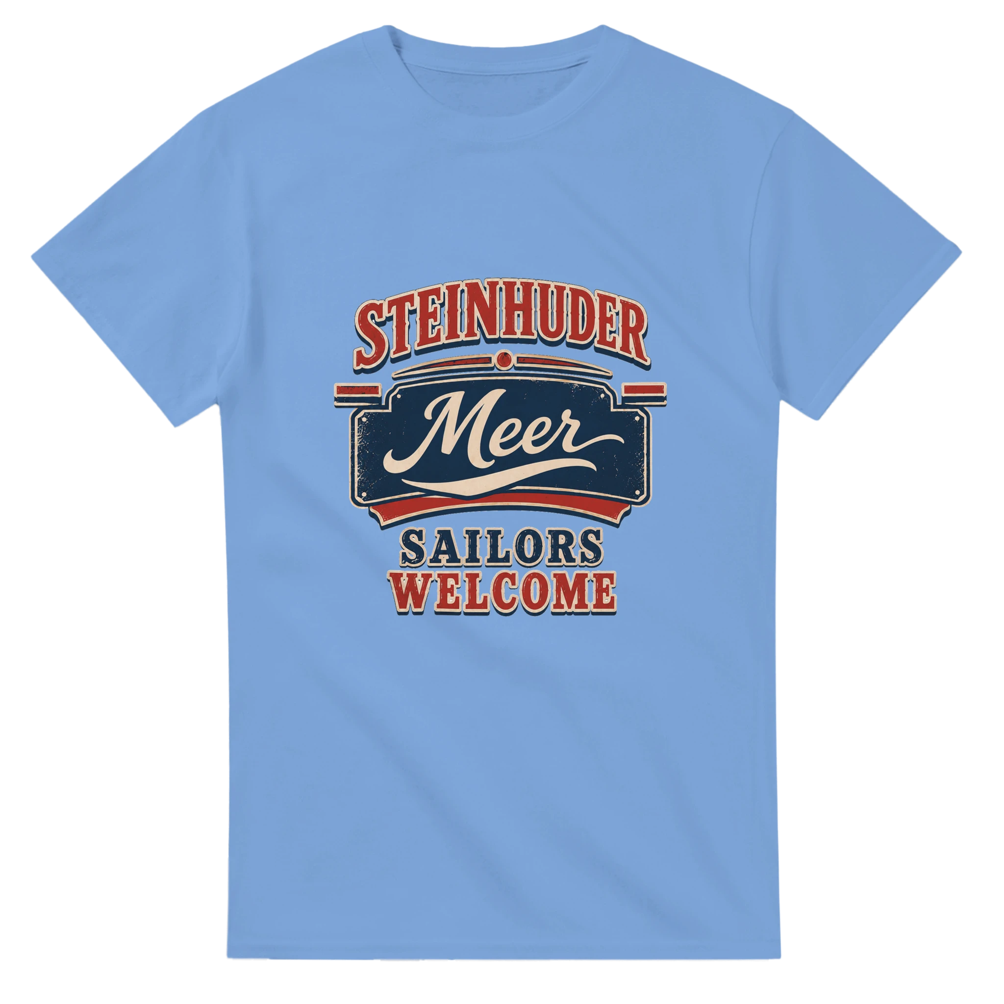T-Shirt in Weiß mit Motiv „Sailors Welcome“