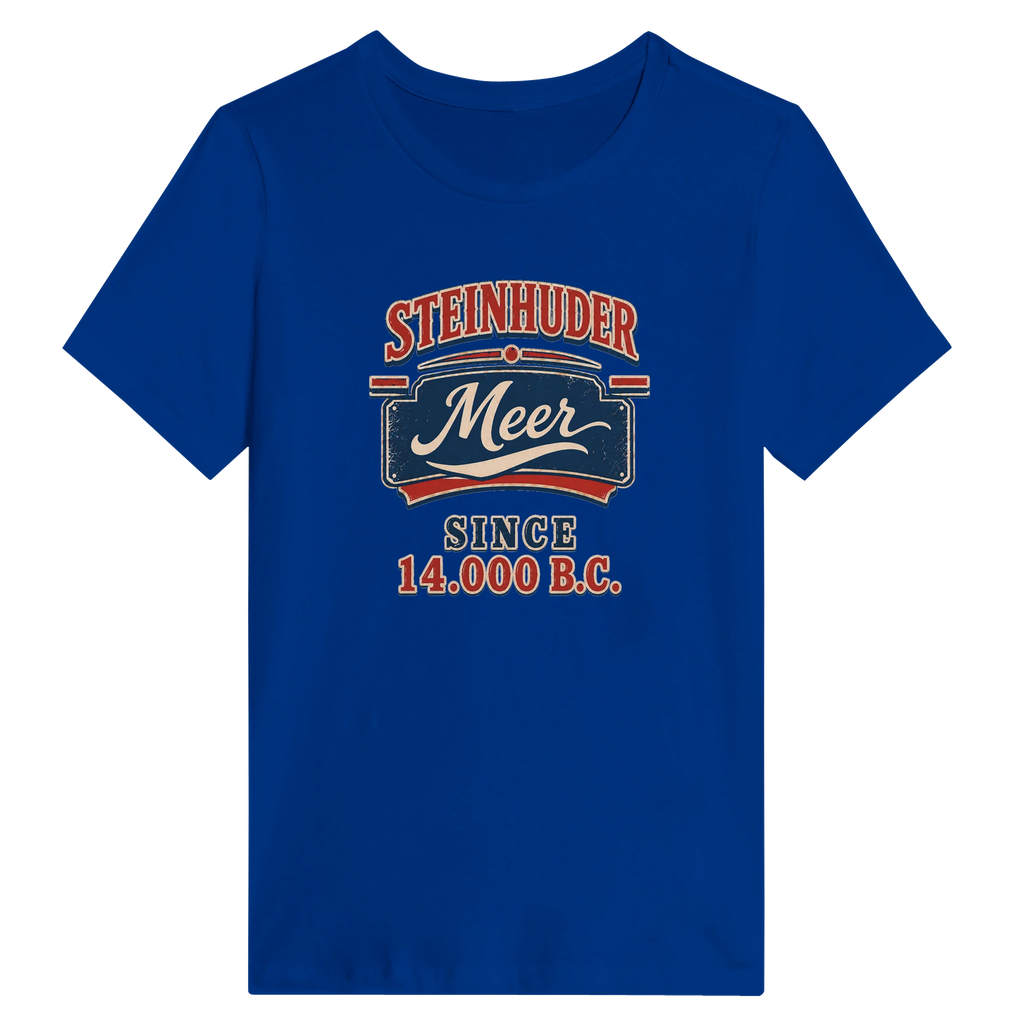 Damen-T-Shirt in Weiß mit Motiv „Since 14.000 B.C.“