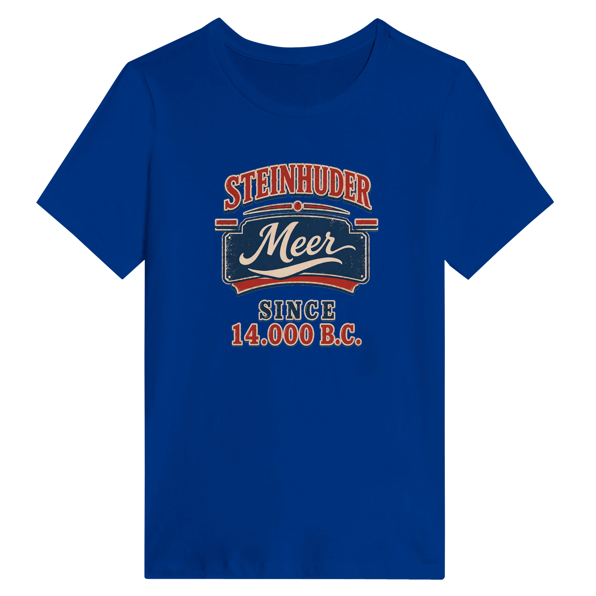 Damen-T-Shirt in Weiß mit Motiv „Since 14.000 B.C.“