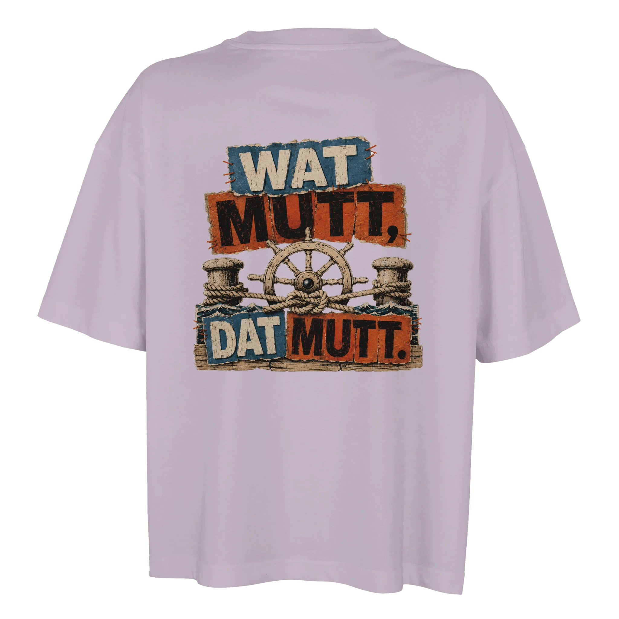 Damen-T-Shirt in Weiß mit Motiv „Wat Mutt, Dat Mutt.“