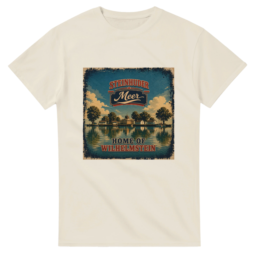 T-Shirt in Weiß mit Motiv „Insel Wilhelmstein“