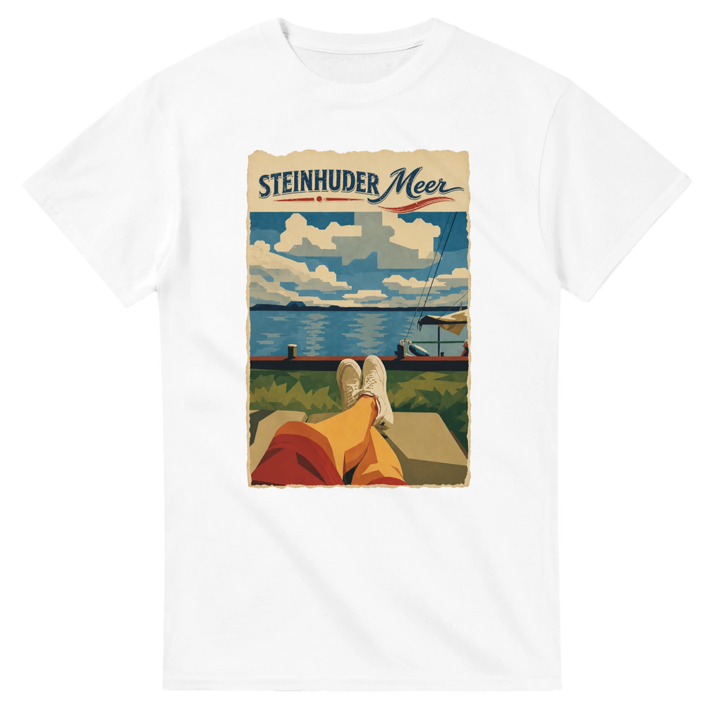 T-Shirt in Weiß mit Motiv „Chillout“