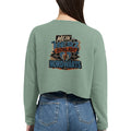 Damen-Pullover in Staubblau mit Motiv „Mein Herz schlägt NORDWÄRTS.“