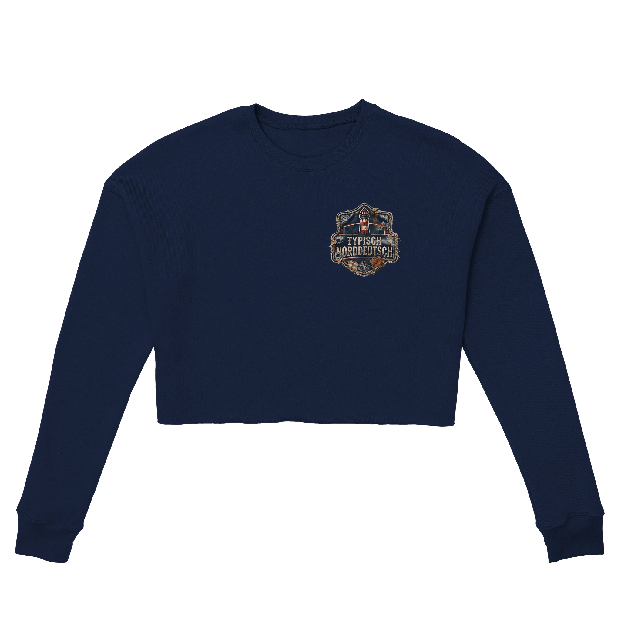 Damen-Pullover in Mauve mit Motiv „Zuhause ist, wo Moin genügt. Möwe“