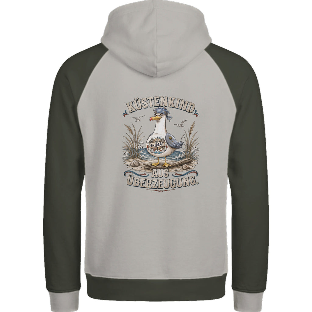 Hoodie in Ton mit Motiv „Küstenkind“