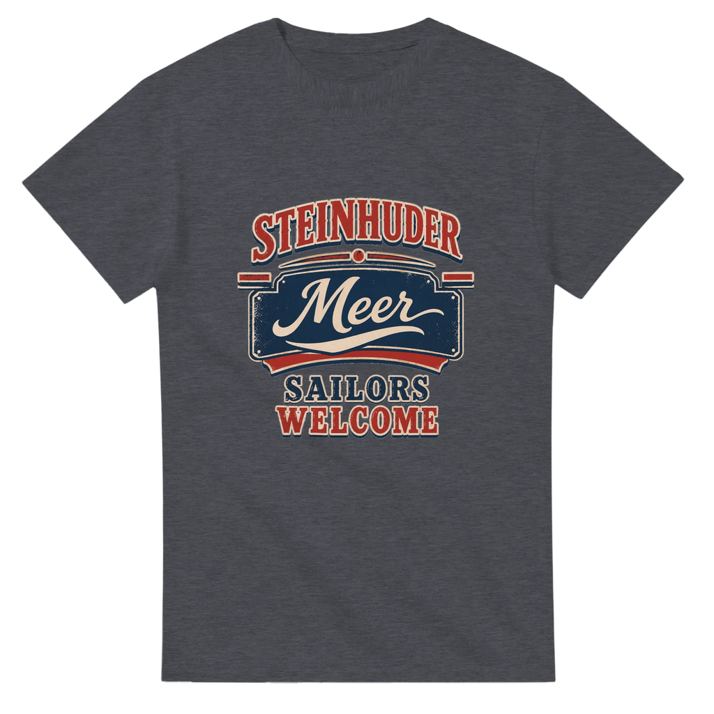 T-Shirt in Weiß mit Motiv „Sailors Welcome“