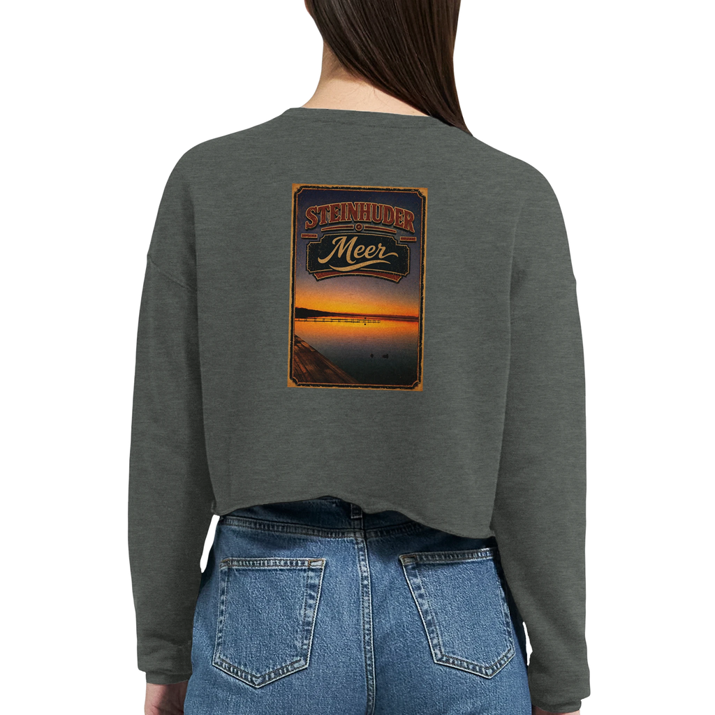 Damen-Pullover in Mauve mit Motiv „Steg an der Planke“