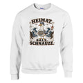 Pullover in Weiß mit Motiv „Heimat Salz Schnauze“