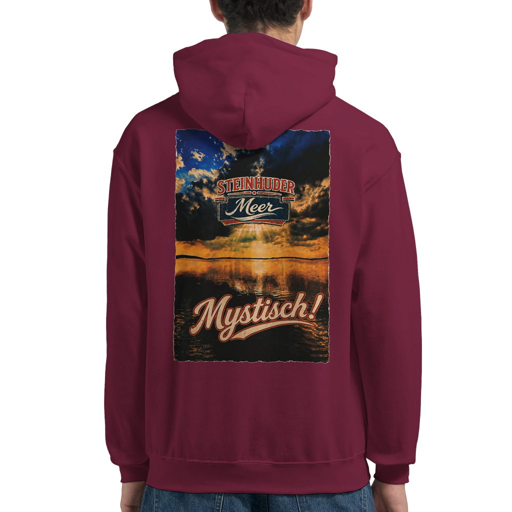 Hoodie in Weiß mit Motiv „Mystisch“