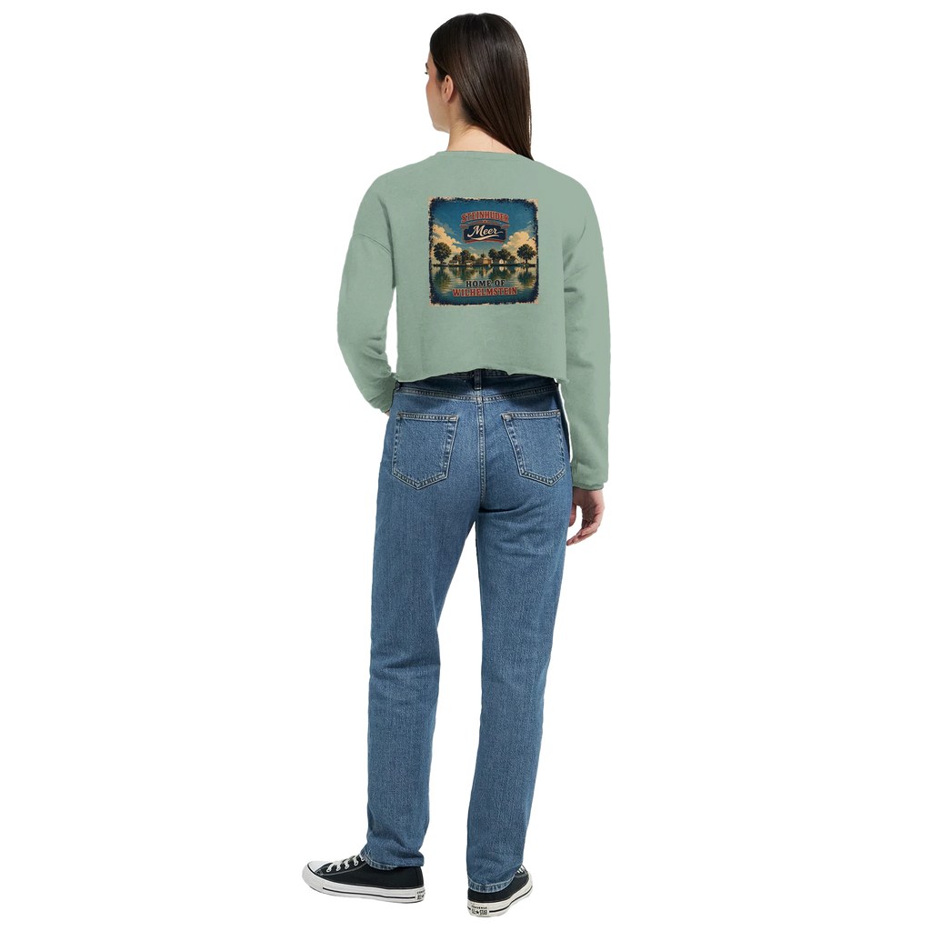 Damen-Pullover in Mauve mit Motiv „Insel Wilhelmstein“