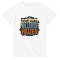 T-Shirt in Natur mit Motiv „Moin sagen. Kurs halten.“