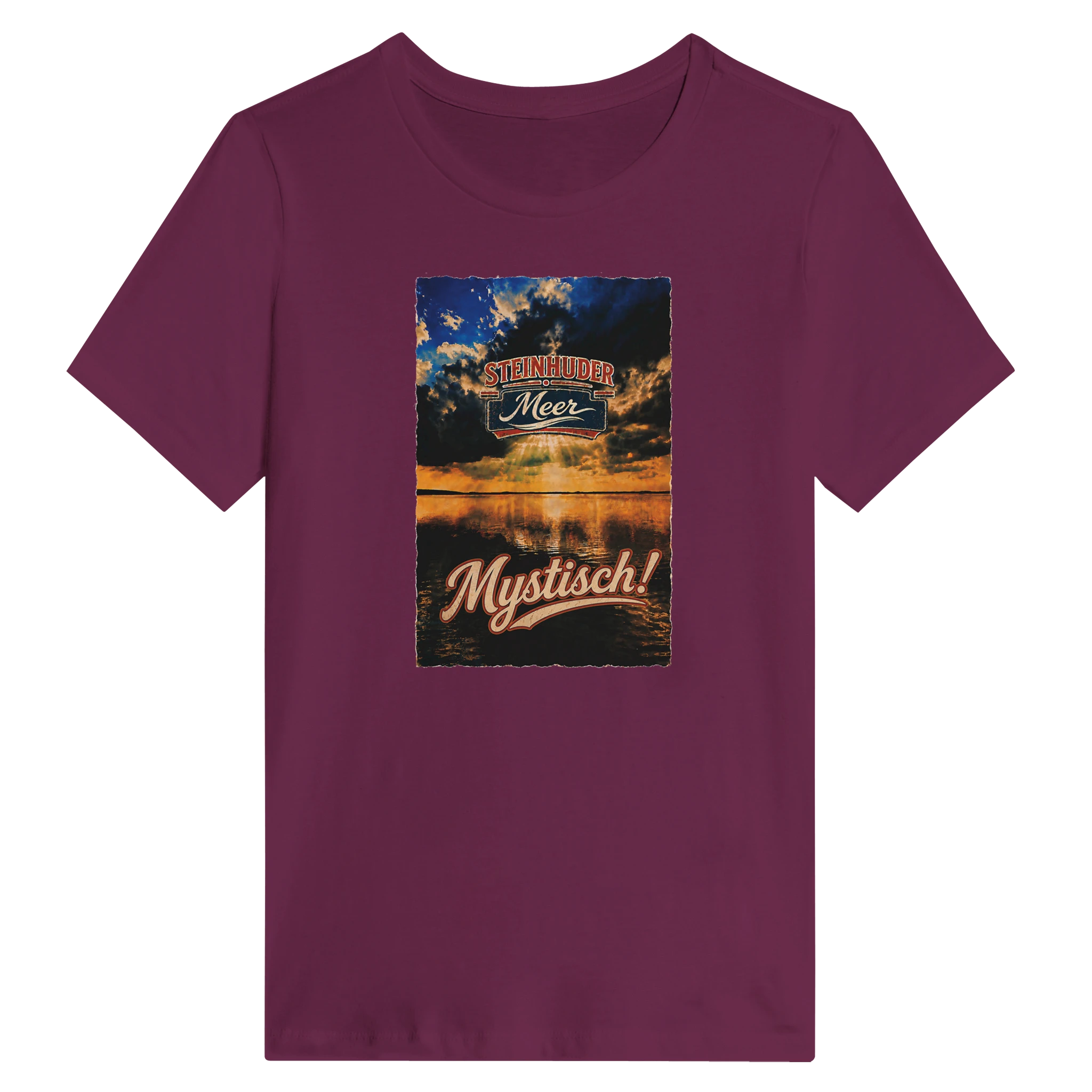 Damen-T-Shirt in Weiß mit Motiv „Mystisch“