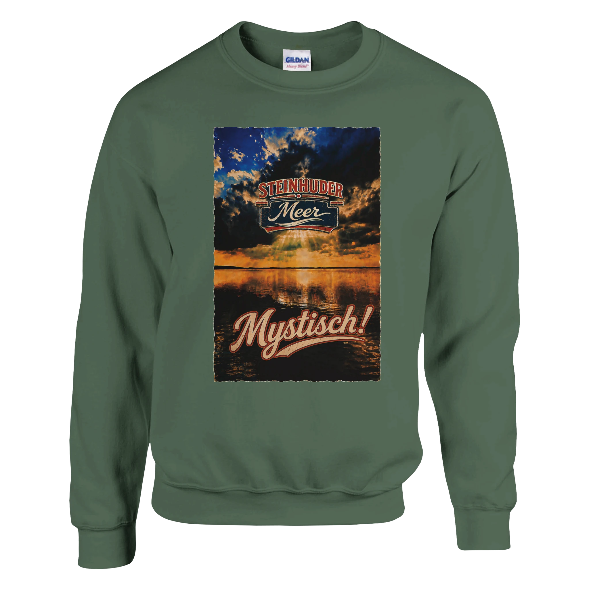 Pullover in Weiß mit Motiv „Mystisch“