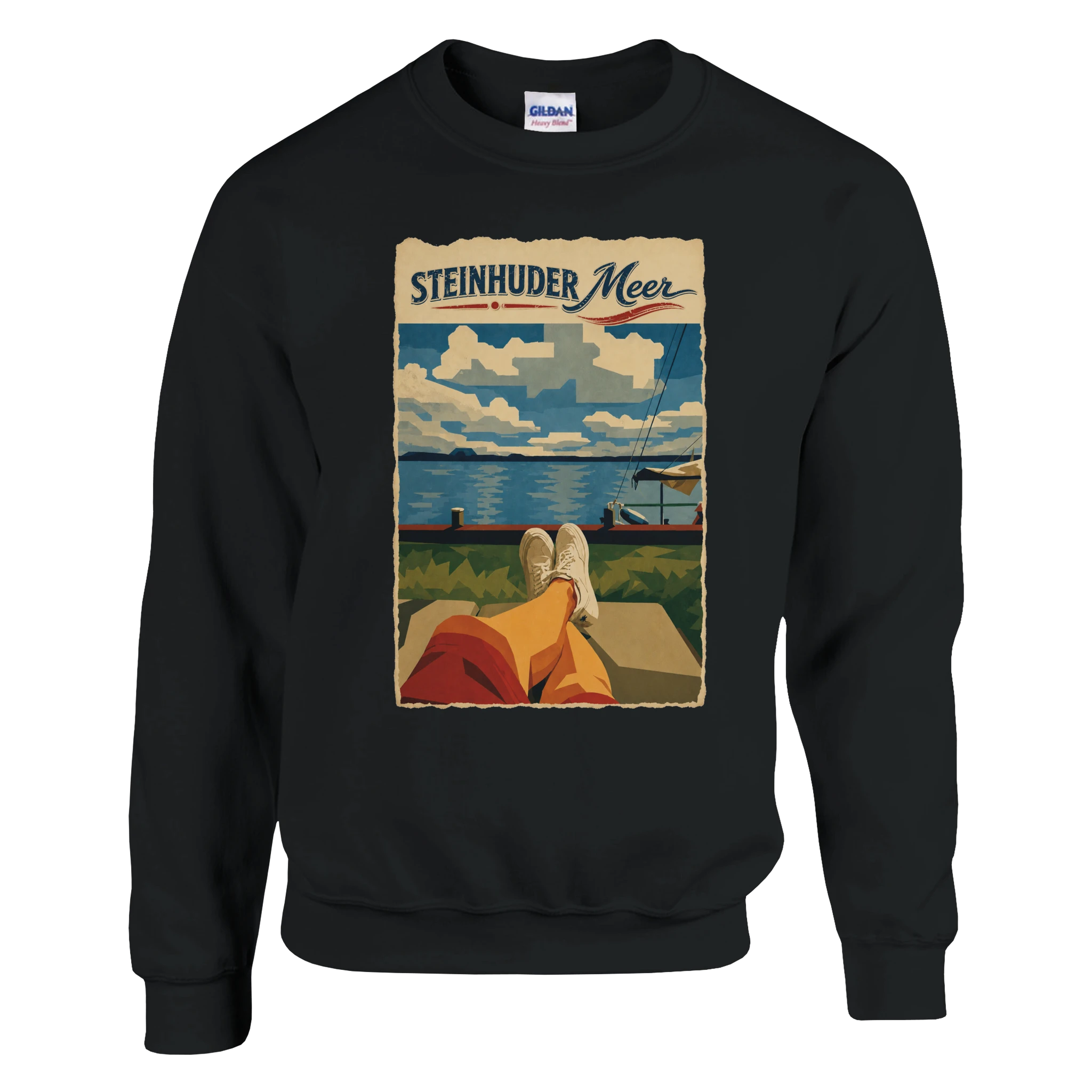 Pullover in Weiß mit Motiv „Chillout“