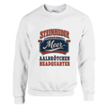Pullover in Weiß mit Motiv „Aalbrötchen“