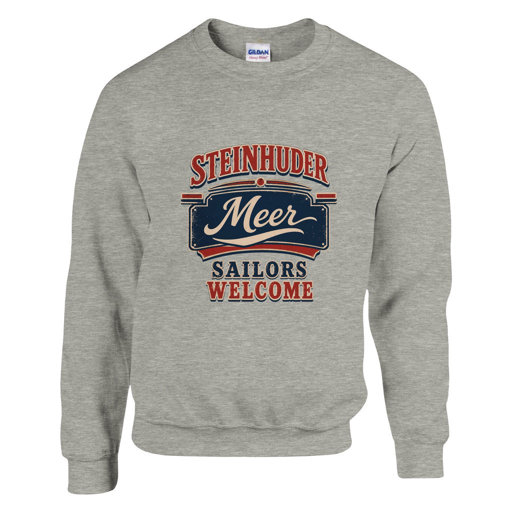 Pullover in Weiß mit Motiv „Sailors Welcome“