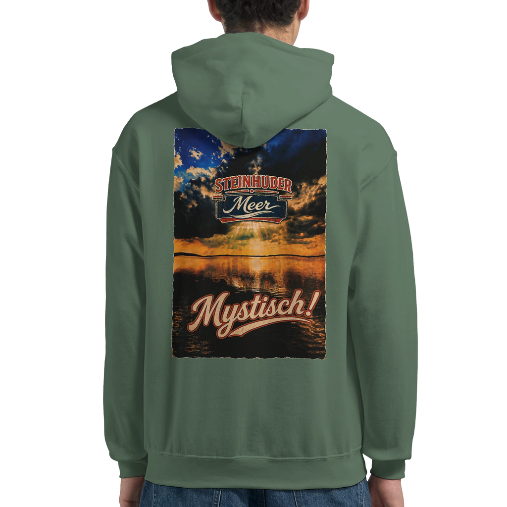 Hoodie in Weiß mit Motiv „Mystisch“