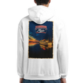 Hoodie in Aschgrau mit Motiv „MS Steinhude Abendstimmung“
