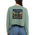 Damen-Pullover in Staubblau mit Motiv „Insel Wilhelmstein“