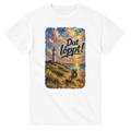 T-Shirt in Weiß mit Motiv „Dat löppt! Typisch Norddeutsch“