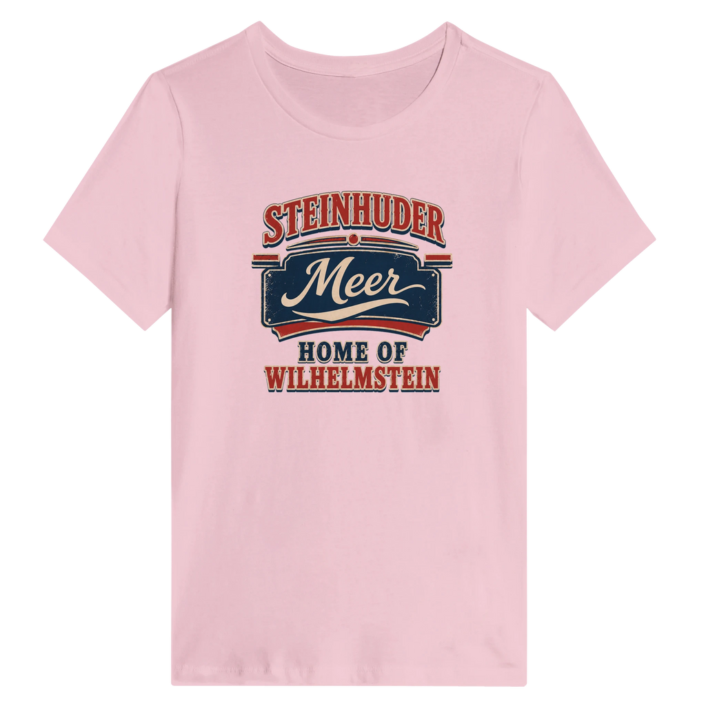 Damen-T-Shirt in Zitronengelb mit Motiv „Home of Wilhelmstein“