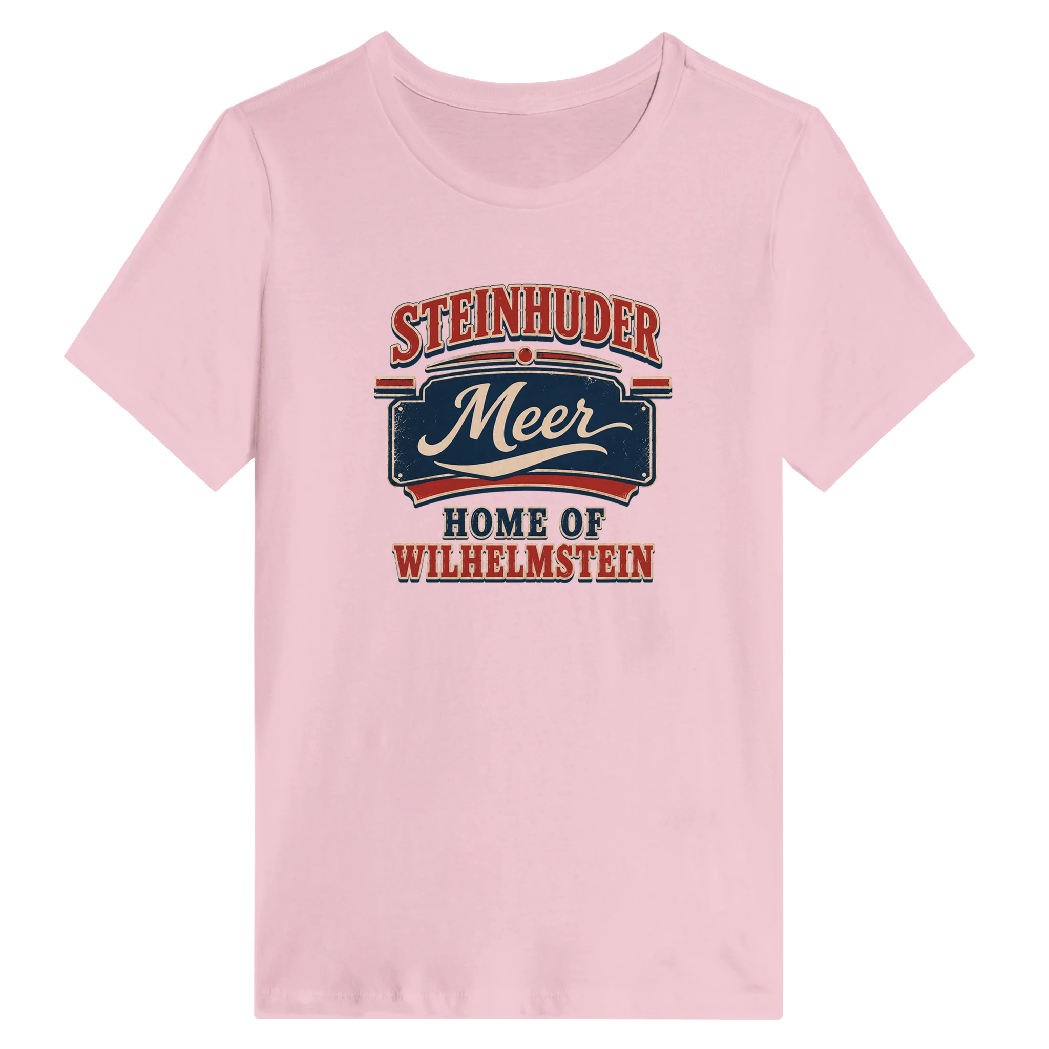 Damen-T-Shirt in Zitronengelb mit Motiv „Home of Wilhelmstein“