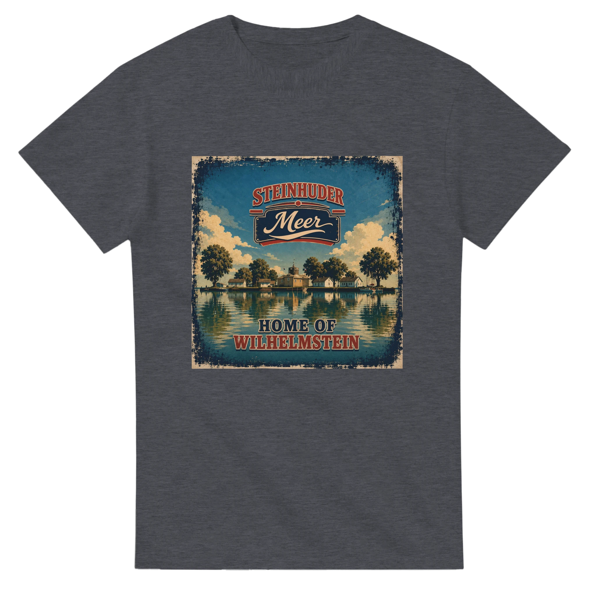 T-Shirt in Natur mit Motiv „Insel Wilhelmstein“