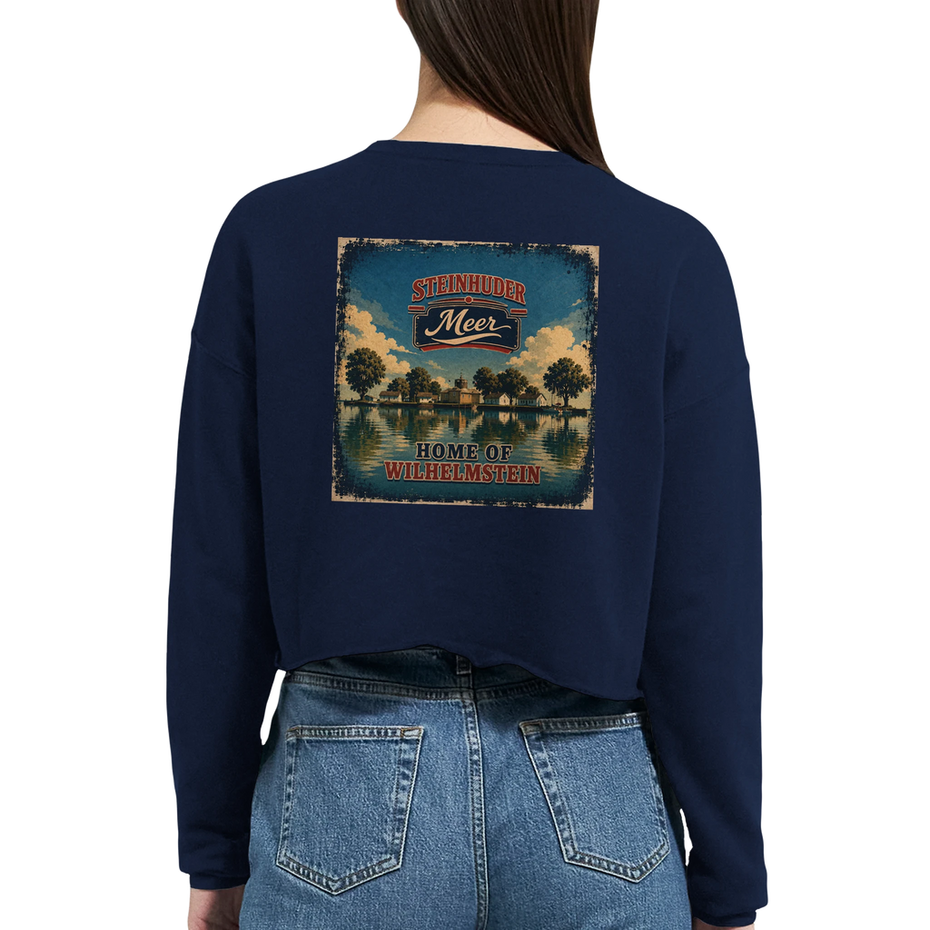 Damen-Pullover in Mauve mit Motiv „Insel Wilhelmstein“