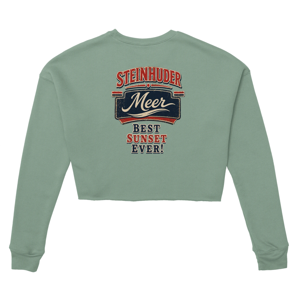Damen-Pullover in Mauve mit Motiv „Best Sunset ever!“