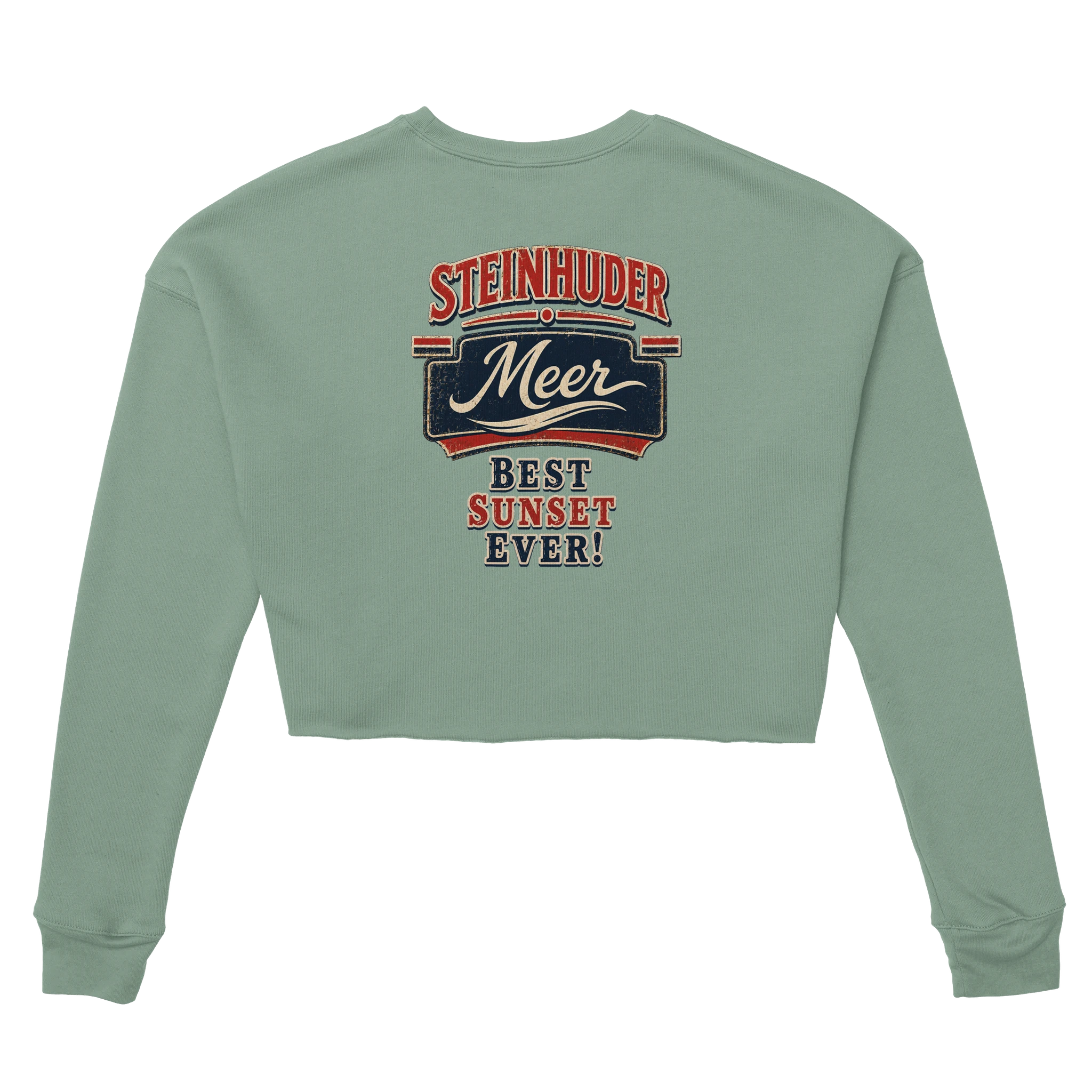 Damen-Pullover in Mauve mit Motiv „Best Sunset ever!“