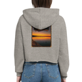 Damen-Hoodie in Weiß mit Motiv „Steg an der Planke“