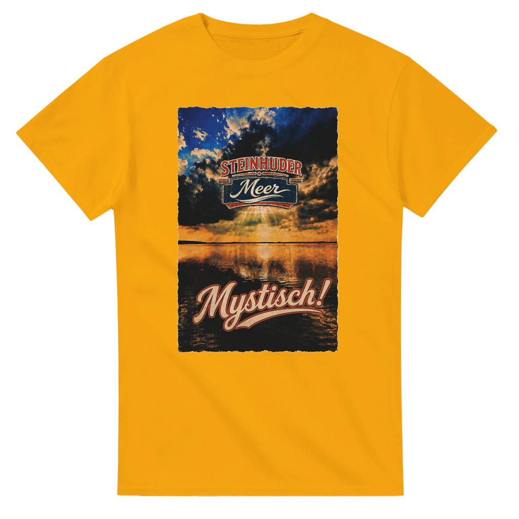 T-Shirt in Natur mit Motiv „Mystisch“