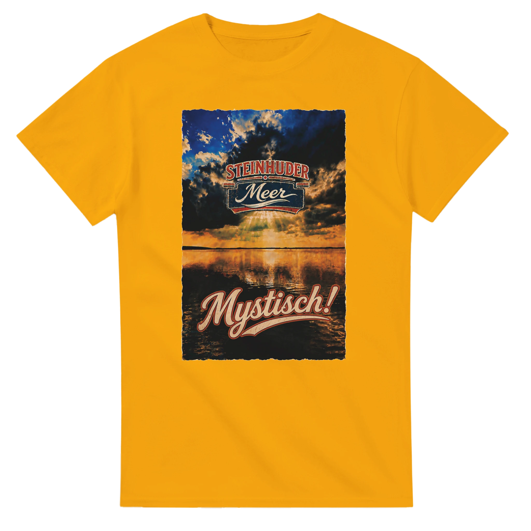 T-Shirt in Natur mit Motiv „Mystisch“