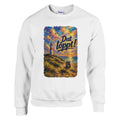 Pullover in Weiß mit Motiv „Dat Löppt! Typisch Norddeutsch“