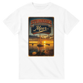T-Shirt in Weiß mit Motiv „White Night am Wilhelmstein mit Sonnenuntergang“