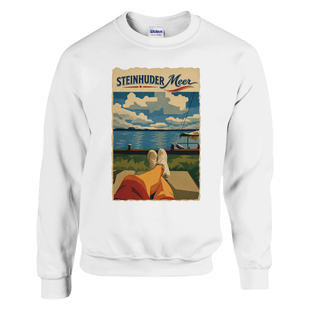 Pullover in Weiß mit Motiv „Chillout“