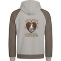 Hoodie in Ton mit Motiv „Mein Herz schlägt NORDWÄRTS. Möwe“