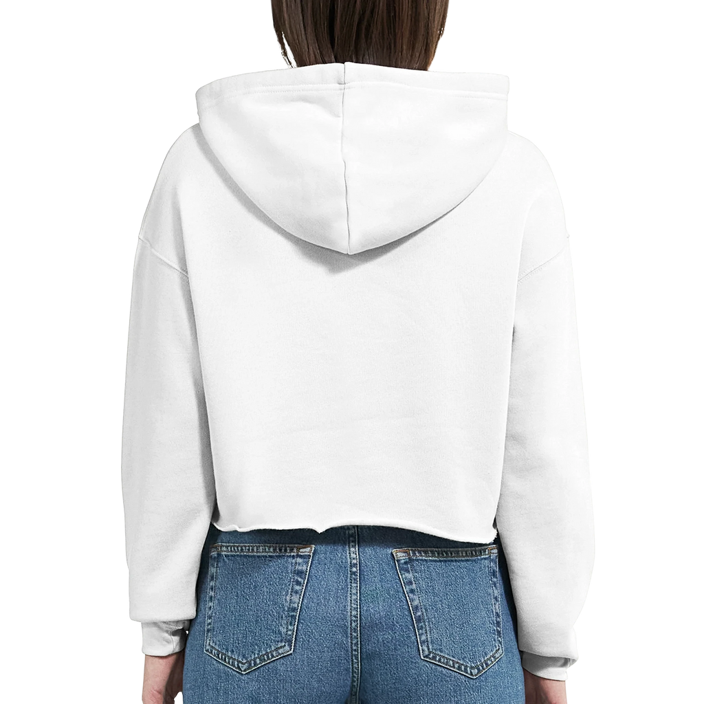 Damen-Hoodie in Weiß mit Motiv „Stößchen bei Sunset“