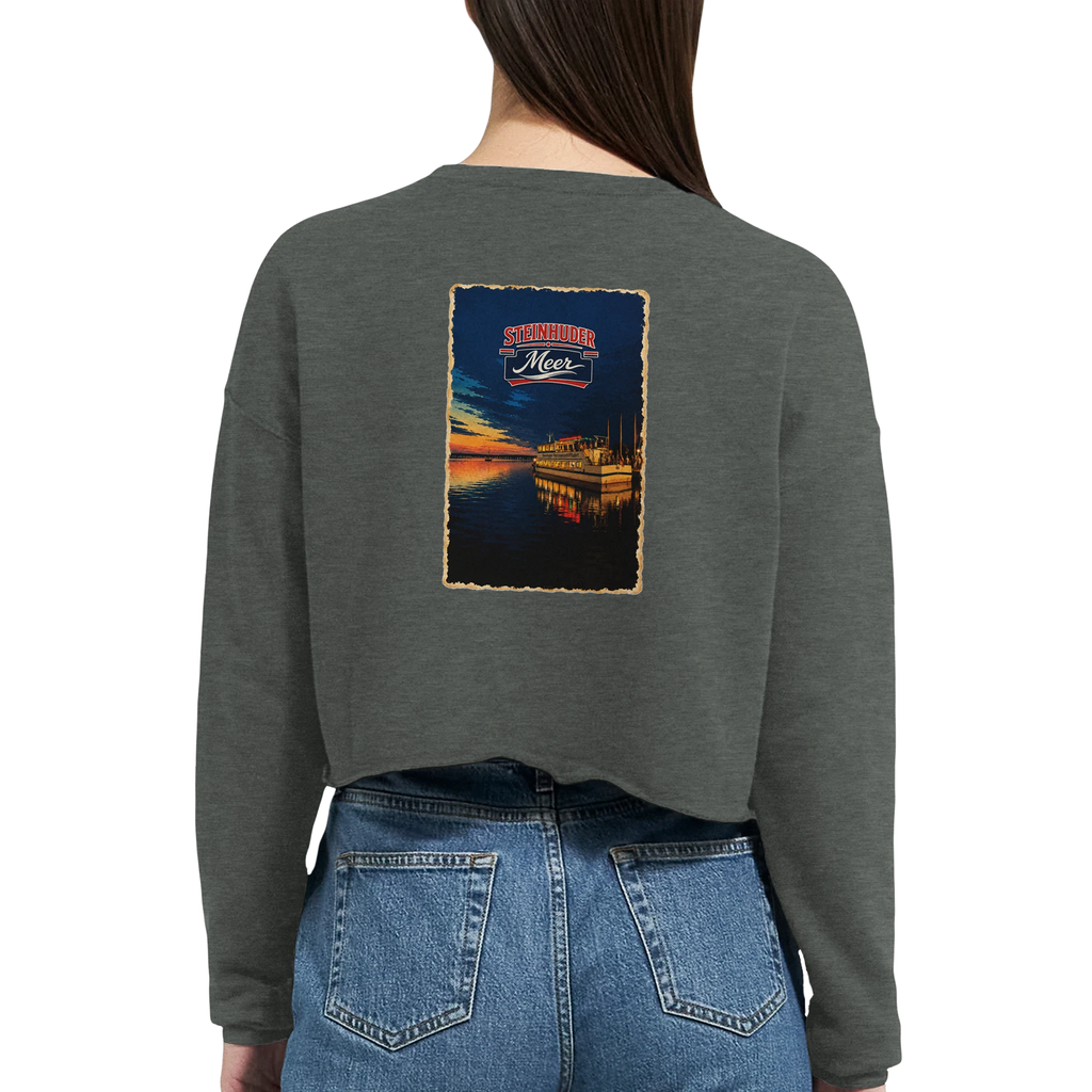 Damen-Pullover in Mauve mit Motiv „MS Steinhude Abendstimmung“