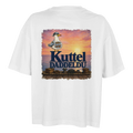 Damen-T-Shirt in Weiß mit Motiv „Kuttel Daddeldu“