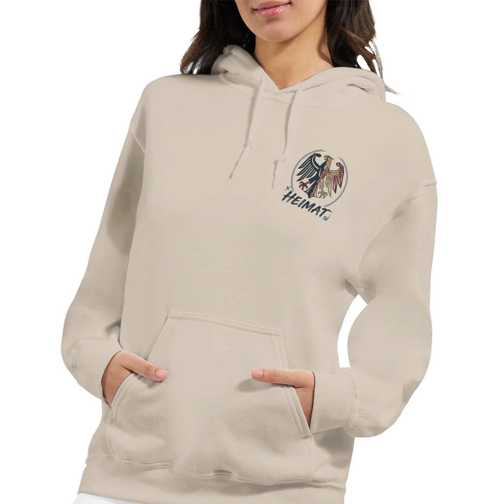 Hoodie in Sand mit Motiv „Mystisch“