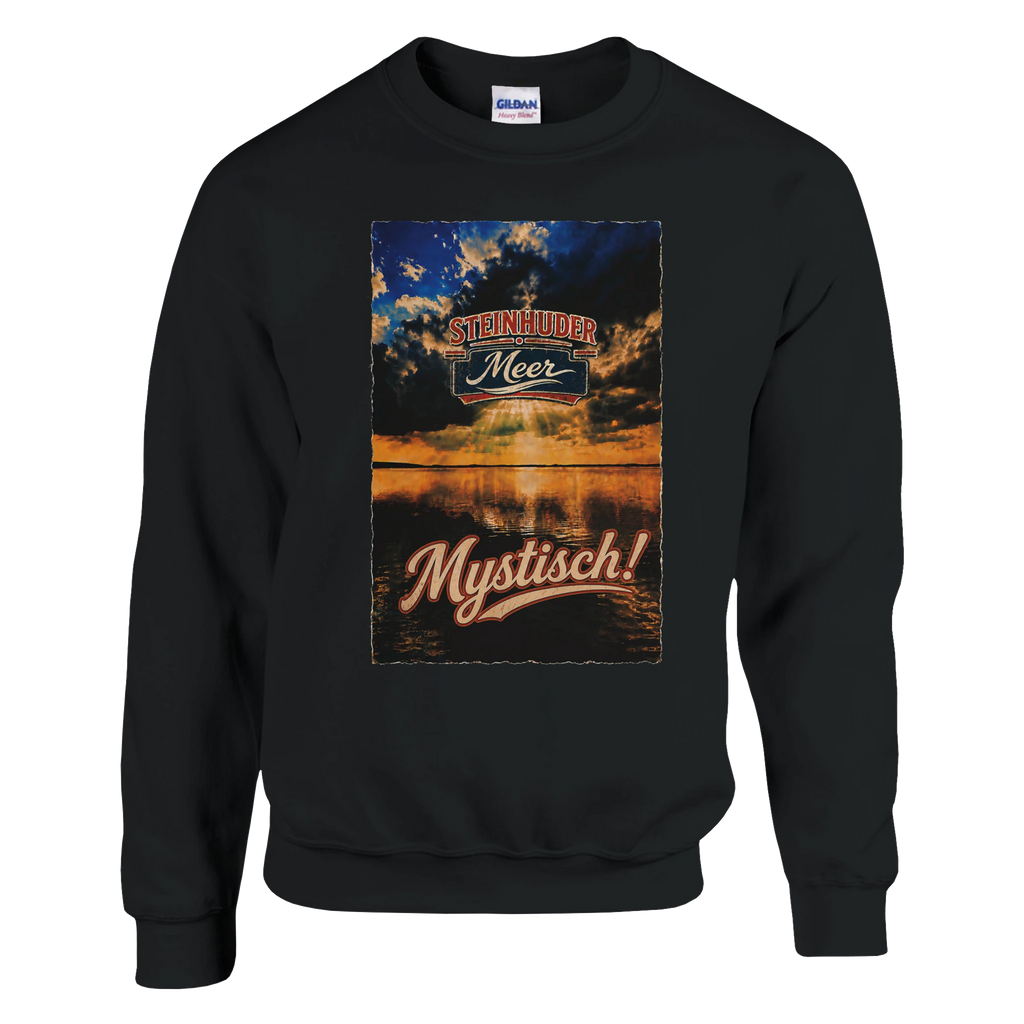Pullover in Aschgrau mit Motiv „Mystisch“