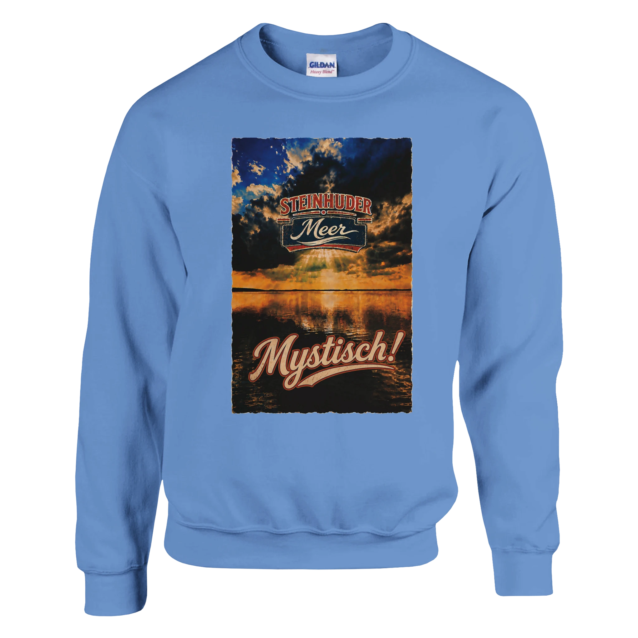 Pullover in Aschgrau mit Motiv „Mystisch“