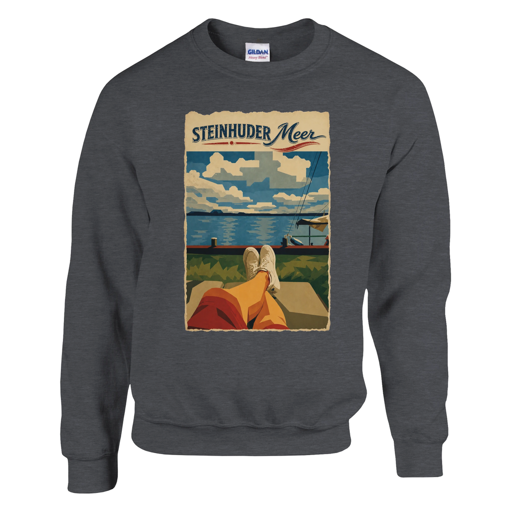 Pullover in Weiß mit Motiv „Chillout“