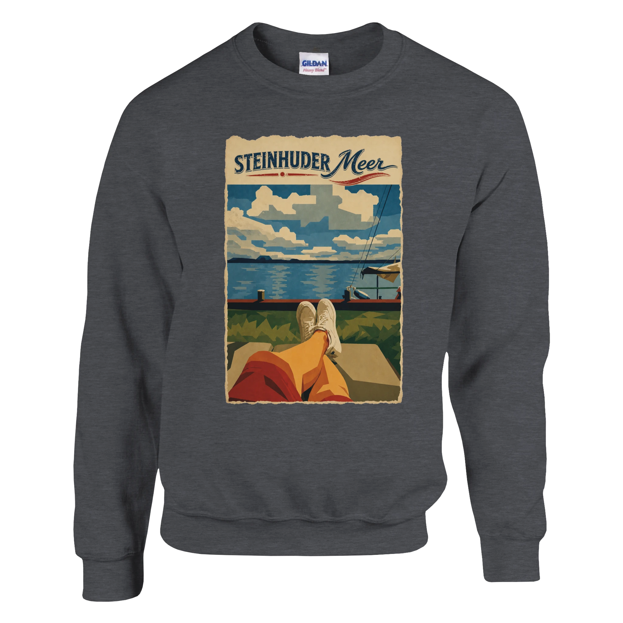 Pullover in Weiß mit Motiv „Chillout“